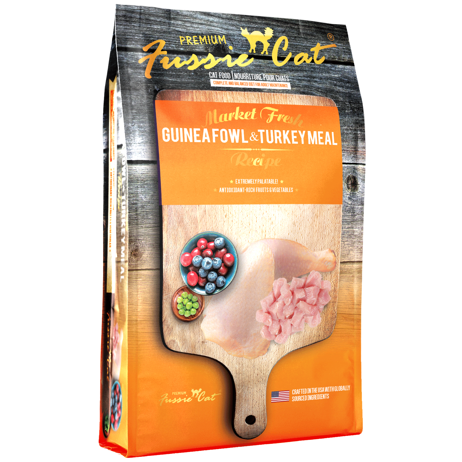 Fussie Cat Market Fresh Guinea Fowl Turkey Meal Formula